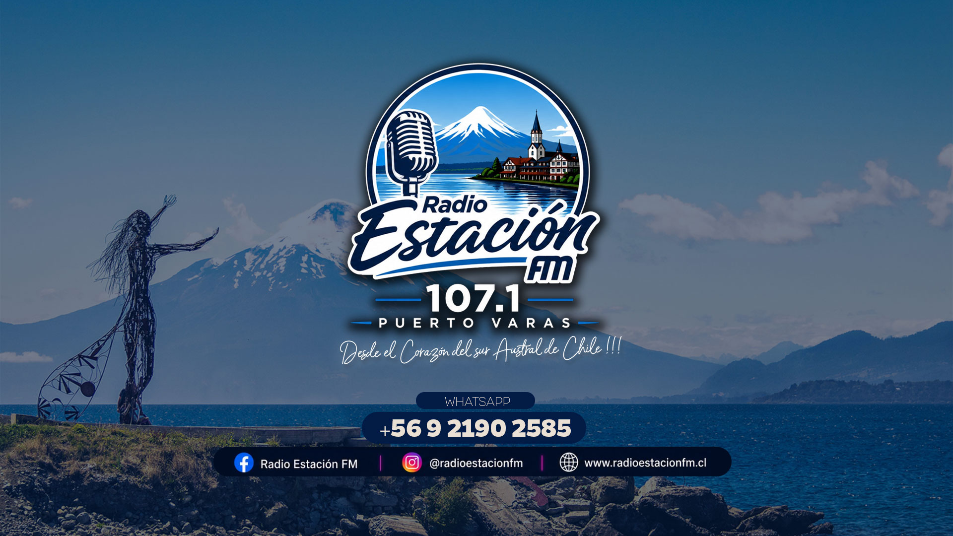 Radio Estación FM 107.1 — Puerto Varas, Región de Los Lagos, Chile